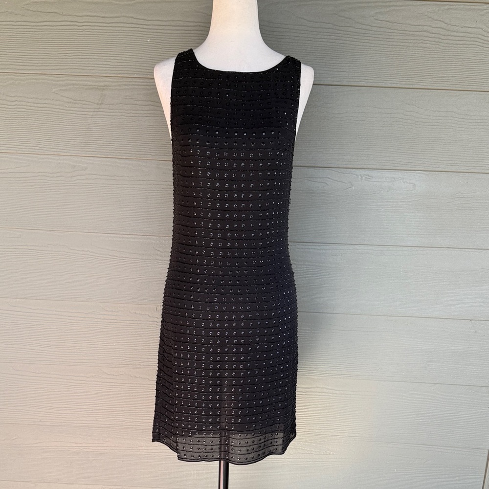 Alice + Olivia Beaded Silk Dress with Sequins - No Size Tag!